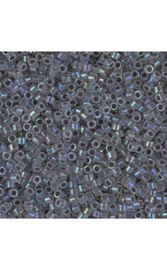 Miyuki delica Beads 11/0 - Grey lined opal ab DB-1774